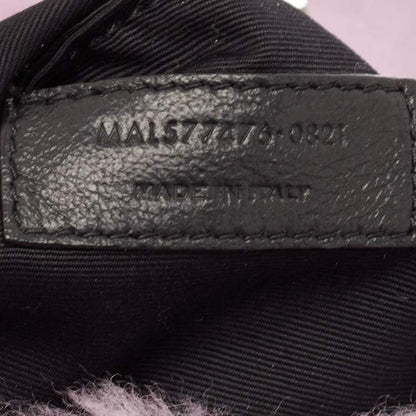 Saint Laurent Loulou Medium Shoulder Bag in Lilac Shearling
