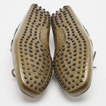 Tod’s Green Patent Leather Driver Loafers – Size 44.5