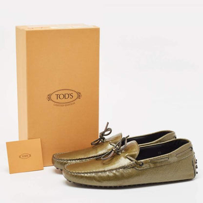 Tod’s Green Patent Leather Driver Loafers – Size 44.5