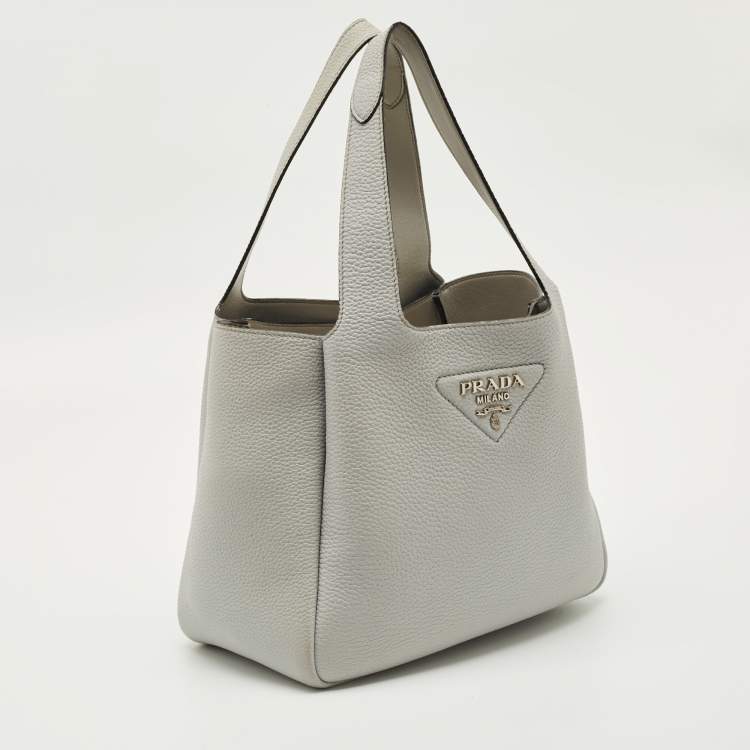 Prada Light Grey Tote Bag