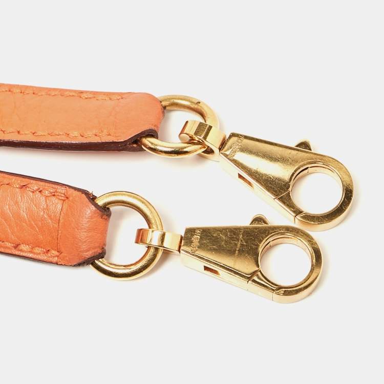 Hermès Orange Taurillon Clemence Leather Gold Finish Kelly Retourne 35 Bag