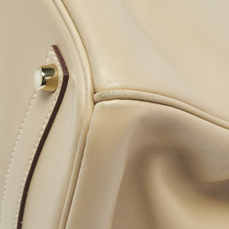 Hermès Birkin 35 Beige Swift Leather Bag