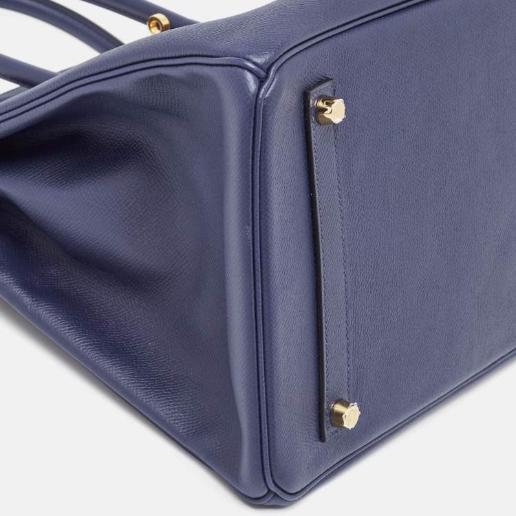 Hermès Birkin 35 Blue Saphir Epsom Leather