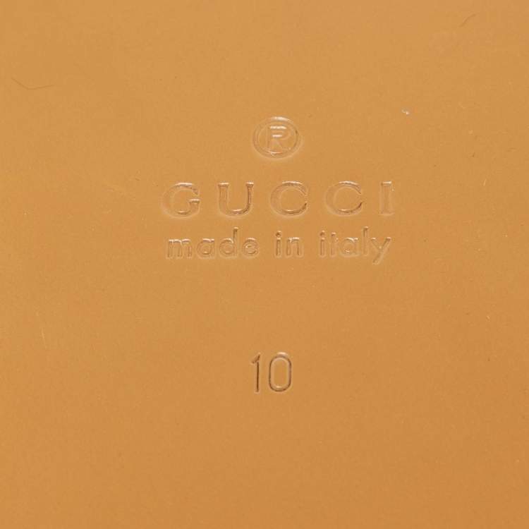 Gucci Green Quilted Satin G Logo Slides – Size 44 – Brand New