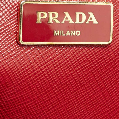 Prada Red Saffiano Lux Leather Medium Tote