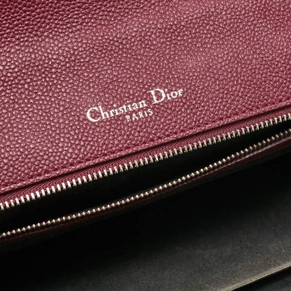 Dior Large Burgundy Shoulder Bag