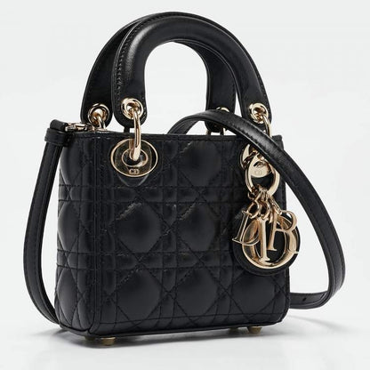 Dior Micro Lady Dior Tote – Black Cannage Leather