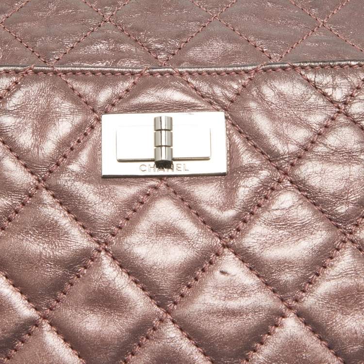 Chanel Metallic Pink Quilted Leather Reissue Camera Bag – Fair Condition
