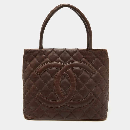 Chanel Dark Brown Quilted Leather CC Bag