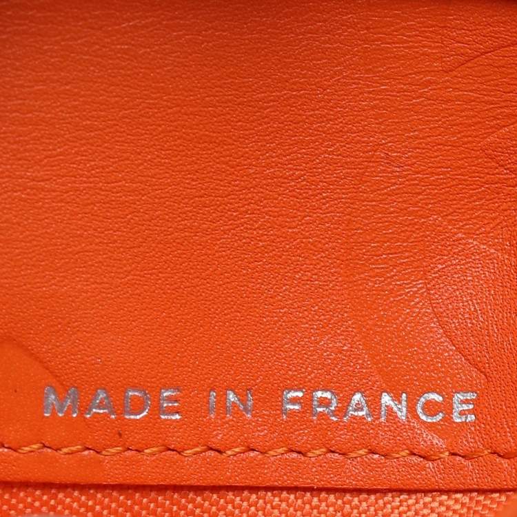 Chanel Brown Quilted Leather Cambon Ligne Compact Wallet