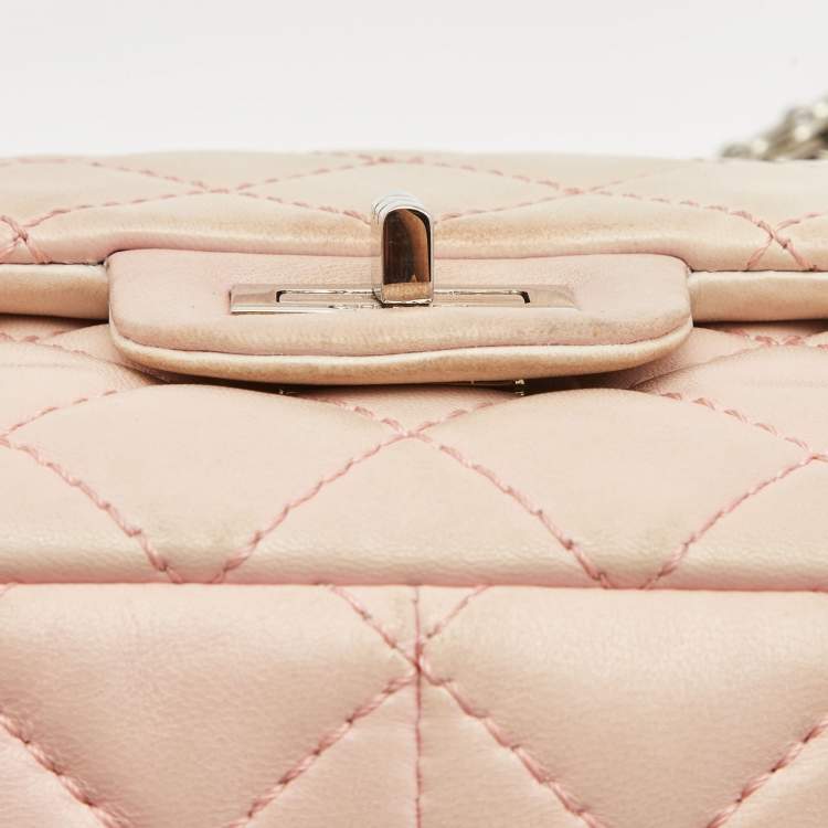 Chanel Pink Ombre Quilted Leather Reissue 2.55