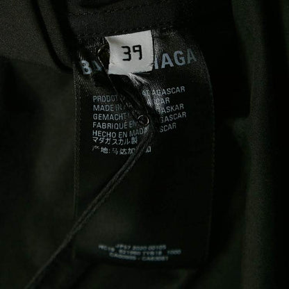 Balenciaga Black Logo Embroidered Oversized Shirt M