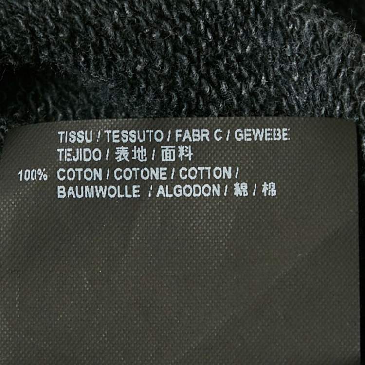 Saint Laurent Paris Faded Grey Logo Cotton Sweatshirt – Size S