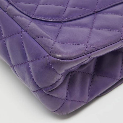 Chanel Purple Quilted Leather Reissue 2.55 Classic 227