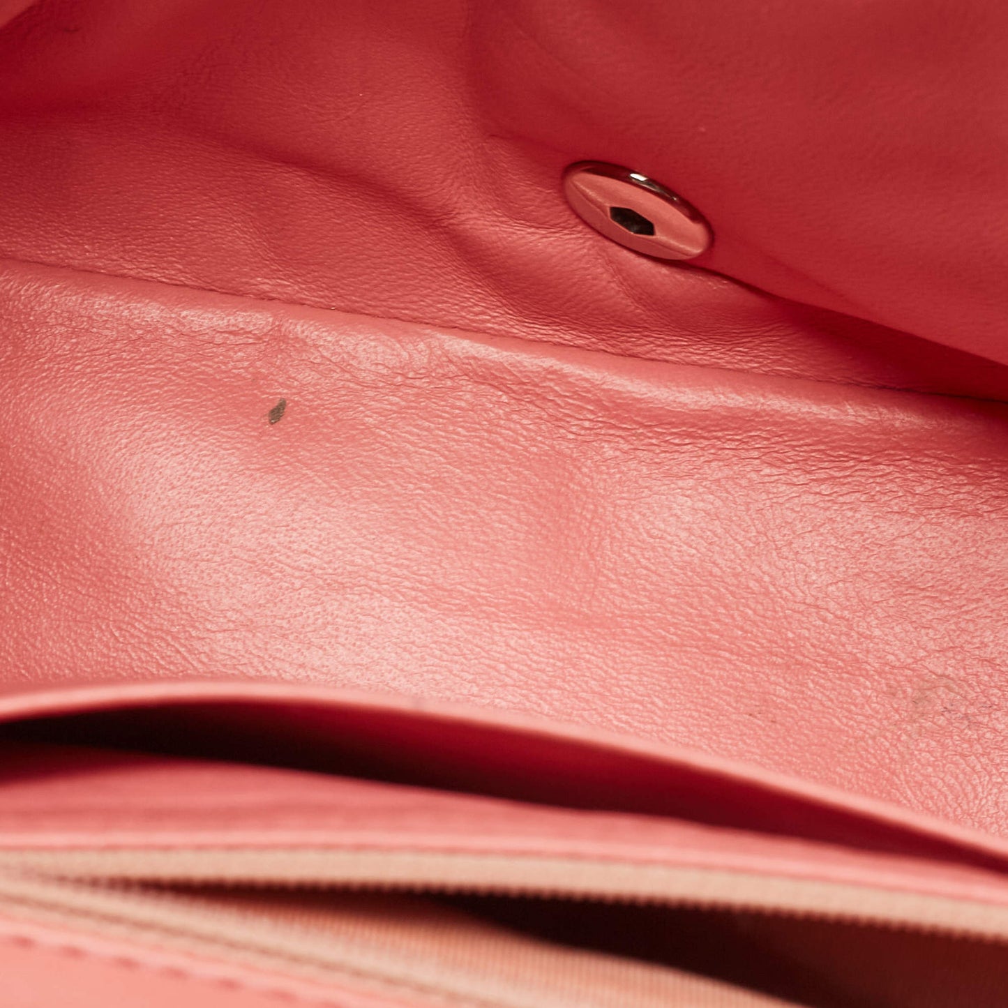 Chanel Pink Chevron Patent Leather Jumbo Flap Bag