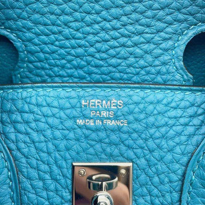 Hermès Birkin 25 Turquoise Togo Leather Rare