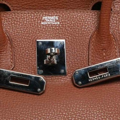 Hermès Noisette Evercolor Leather Palladium Hardware Birkin 30 Bag