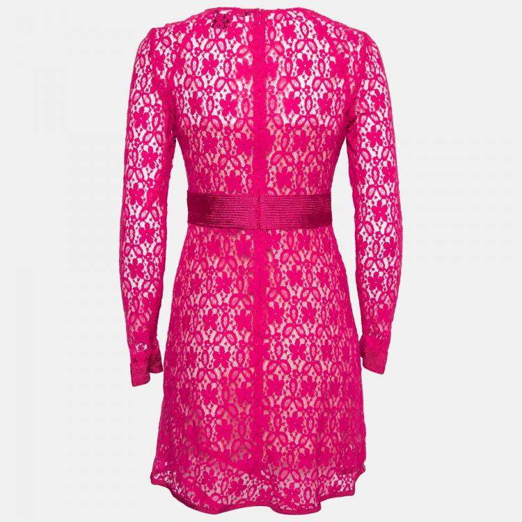 Marc by Marc Jacobs Strawberry Daiquiri Lace Panel Leila Dress – Size S