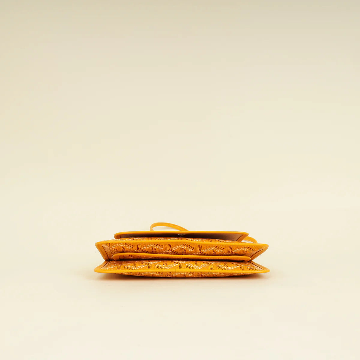 Goyard Yellow Goyardine Plumet Wallet Clutch Bag