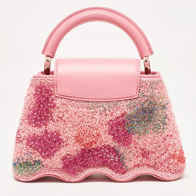 Louis Vuitton Capucines Mini – Rose Embroidered
