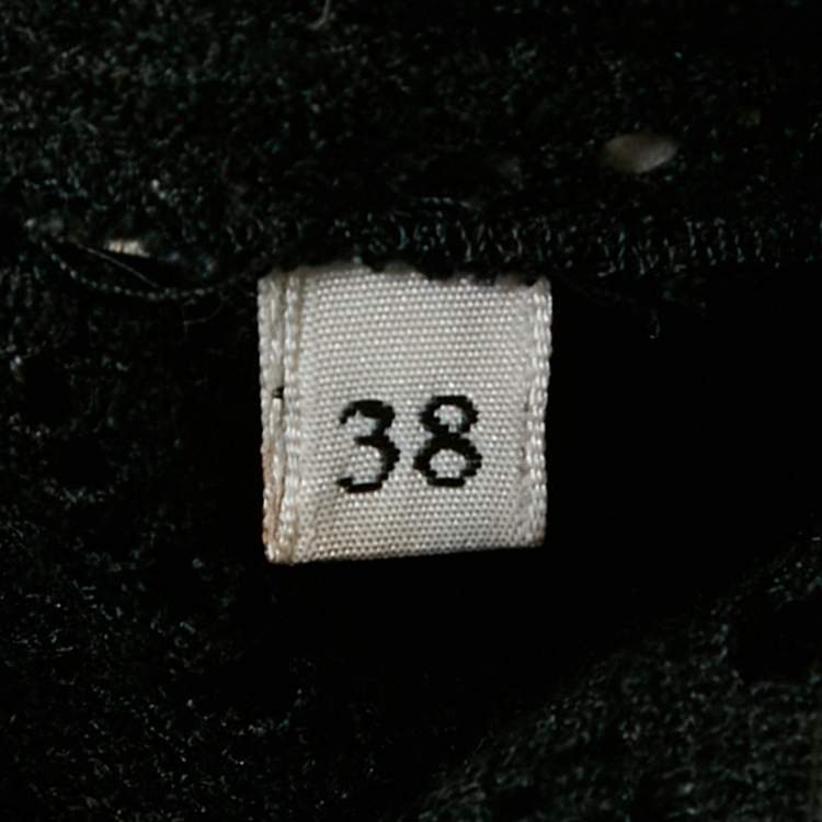 Dolce & Gabbana Black Lace V-Neck Sheer Top – Size S