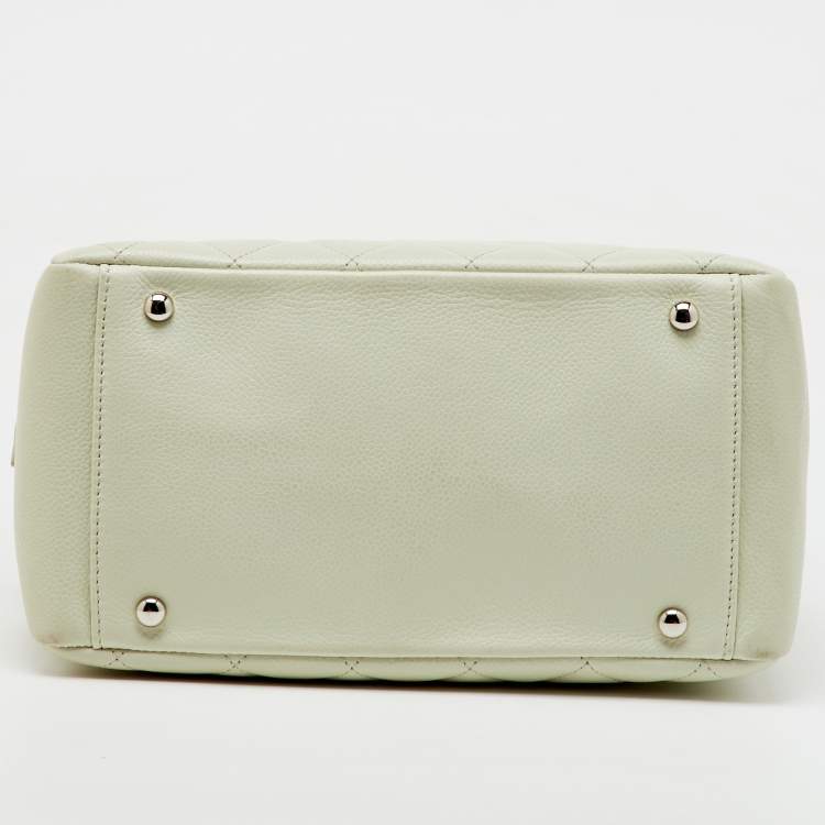 Chanel Off White Caviar Leather Petite Timeless Shopper Tote