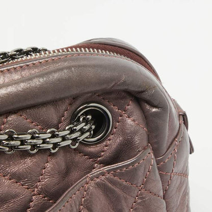 Chanel Metallic Pink Quilted Leather Reissue Camera Bag – Fair Condition