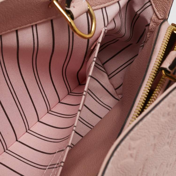 Louis Vuitton Pink Leather Satchel Bag