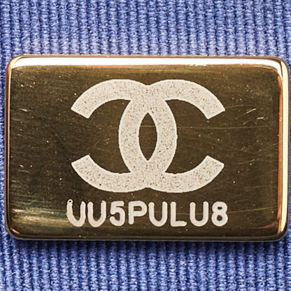 Chanel Blue Quilted Denim CC Flap Double You Backpack