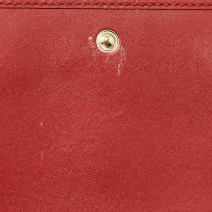 Gucci Red Leather Flap Wallet on Strap