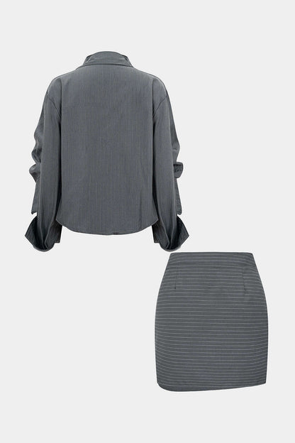 Aurora Ruched Power Skirt Set