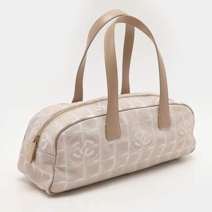 Chanel Beige Nylon CC Travel Line Bowler Bag – Authentic Pre-Loved