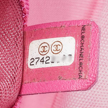 Chanel Pink Mesh & Fabric CC Belt Bag