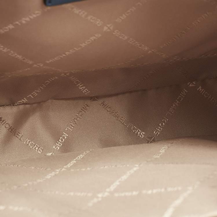 Michael Kors Blue Leather Large Crossbody Bag