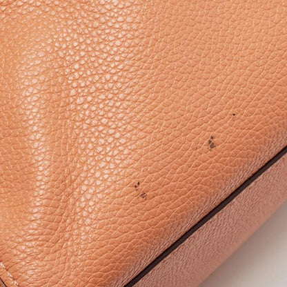 Coach Peach Leather Chain Tote Bag – Turnlock Detail