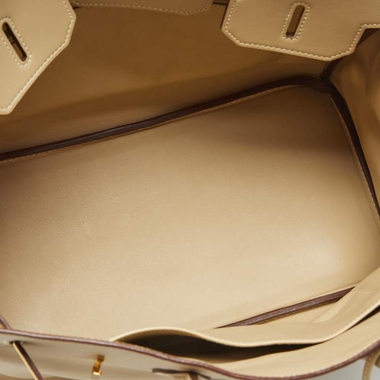Hermès Birkin 35 Beige Swift Leather Bag