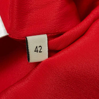 Gucci Red Silk Wool Ruffled Mini Dress with Detachable Collar – Size M – Brand New