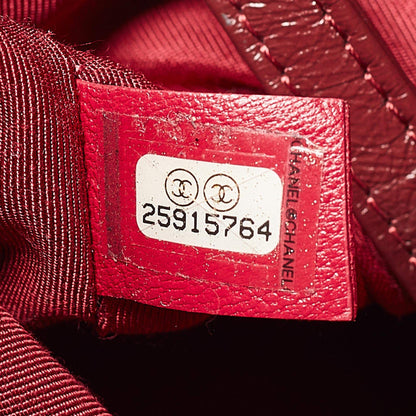 Chanel Red Quilted Leather Medium Gabrielle Hobo