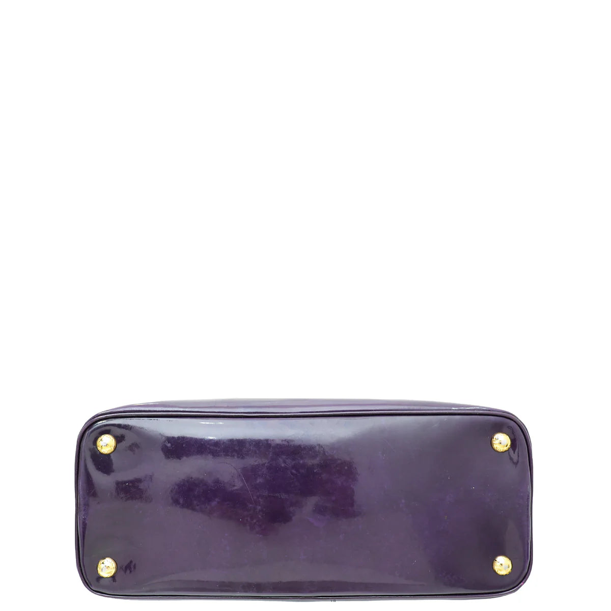 Prada Purple Vernice Leather Promenade Bag