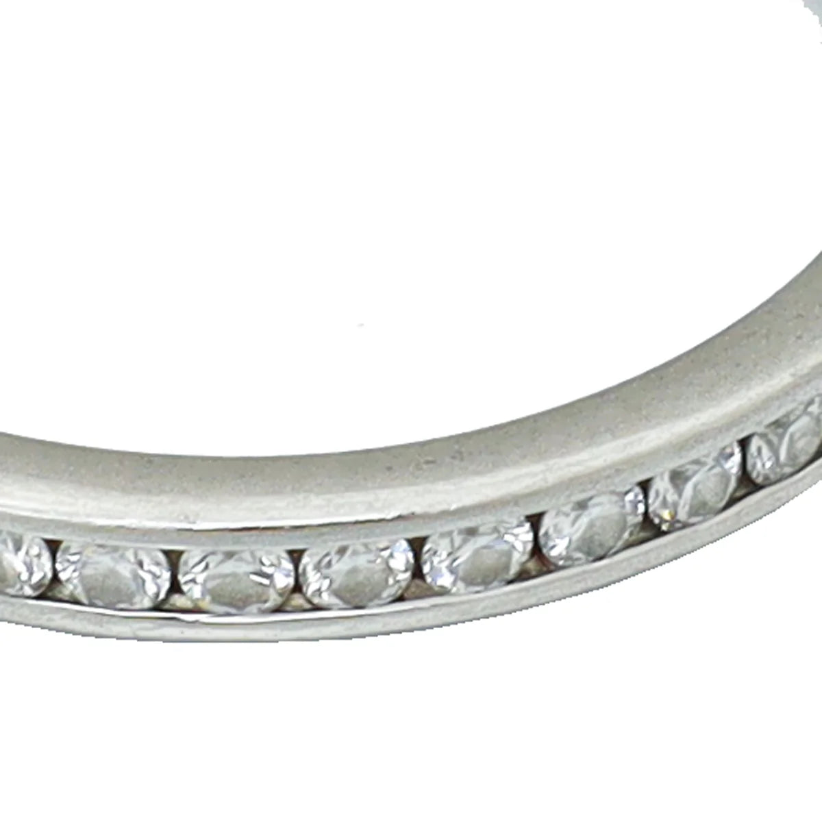 Tiffany & Co Platinum Diamond Soleste Half Eternity Ring Size 51