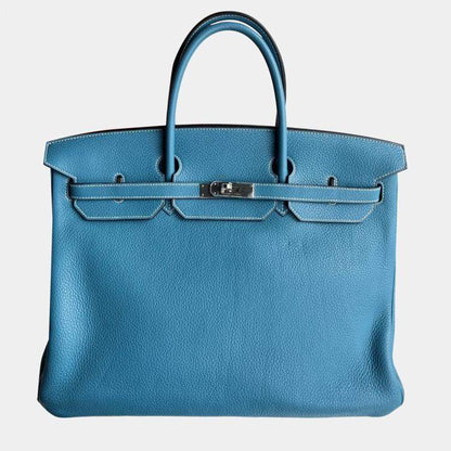 Hermès Birkin 40 Togo Leather Tote – Denim Blue
