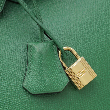 Hermes Vert Bengal Retourne Birkin 35 Bag
