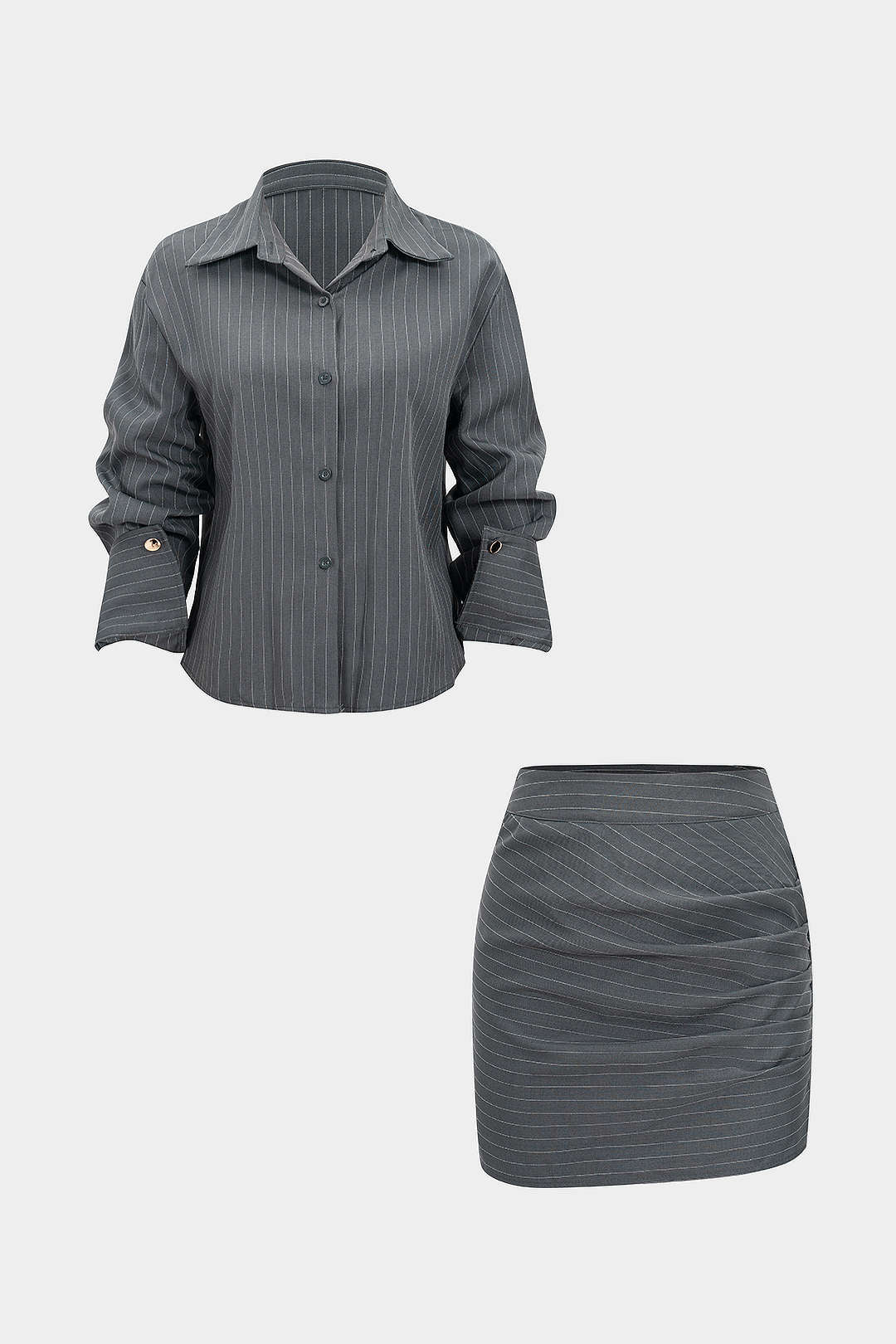 Aurora Ruched Power Skirt Set