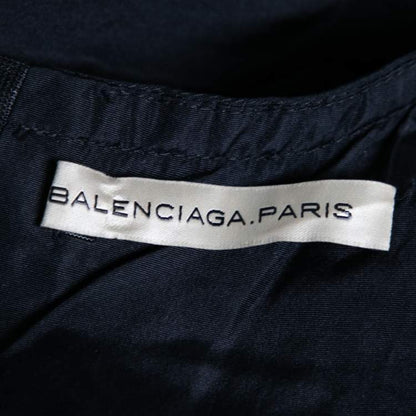 Balenciaga Black Silk Bead Embellished Sleeveless Dress – Size M