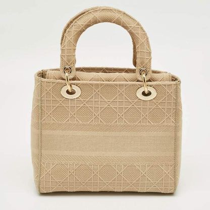 Dior Medium Lady D-Lite Tote in Beige