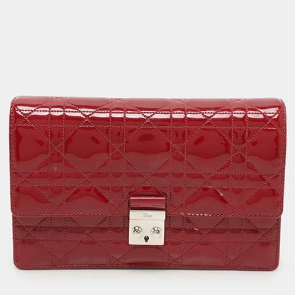 Dior Red Patent Leather Wallet