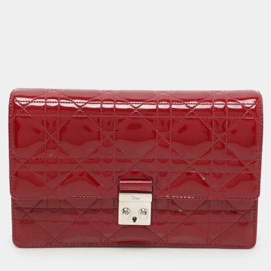 Dior Red Patent Leather Wallet