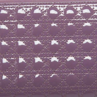 Dior Purple Lady Dior Zip Wallet
