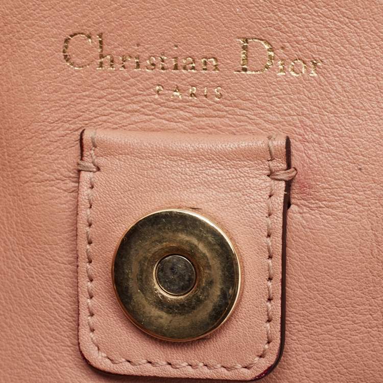 Dior Large Orange Leather Diorissimo Shopper Tote – With Pouch