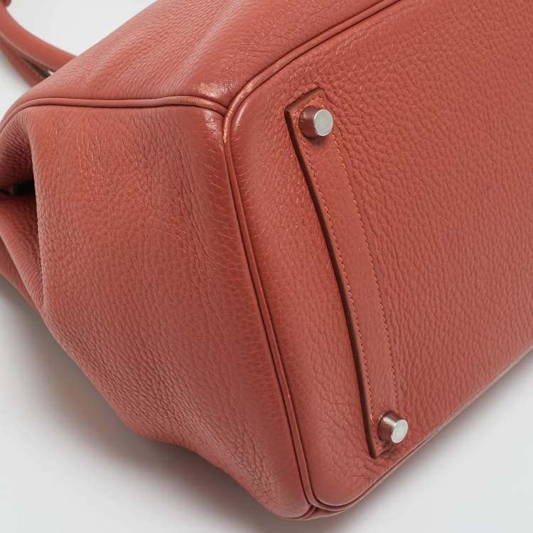 Hermès Sanguine Taurillon Clémence Leather Birkin 35 Bag